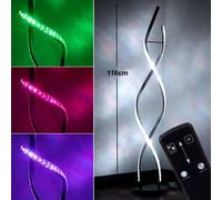 Piantana Deckenfluter Lampada da Soggiorno Telecomando RGB LED Dimmer Ondulato