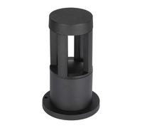Piantana Esterni LED Lampada da Pavimento Lampione Alluminio Nero IP65 H 25 CM