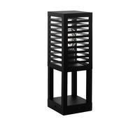 Piantana Moderna Da Esterno Alamonte 3 Piccola 1 Luce Alluminio Nero