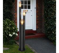 Piantana Esterno Lampada da Parete Sensore di Movimento Giardino Acciaio LED [EEK: E]