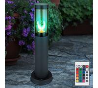 Piantana Esterno Lampada Presa di Luce Antracite RGB LED Telecomando Dimmerabile [EEK: F]
