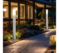 Piantana Esterno Lampade da Percorso Cortile Giardino Acciaio Inox LED 2er Set [EEK: F]