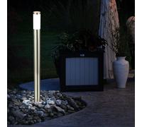 Piantana Giardino Säulenleuchte IP44 Acciaio Inox Argento Opale 1x E27 Versione [EEK: Non valutato]