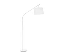 Piantana Industrial-Minimal Daddy Metallo Bianco 1 Luce E27