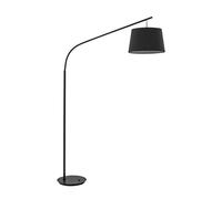 Piantana Industrial-Minimal Daddy Metallo Nero 1 Luce E27