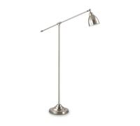 Piantana Industrial-Minimal Newton Metallo Cromo 1 Luce E27