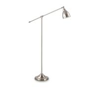 Piantana Industrial-Minimal Newton Metallo Cromo 1 Luce E27