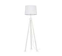 Piantana Industrial-Minimal York Legno Bianco 1 Luce E27