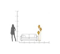 Piantana KARE Supernova, ambra, vetro, 160 cm, E27 Kare