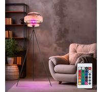 Piantana Lampada a Luce Indiretta Lampada Letto Simil Legno 3 Fiamma 150 CM