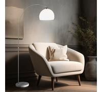 Piantana Lampada ad Arco Lampadario Camera Letto Marmorizzato Regolabile D 29 CM [EEK: Non valutato]