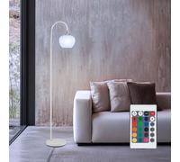 Piantana Lampada ad Arco Lampadario Camera Letto Vetro Dimmbar Telecomando RGB [EEK: F]