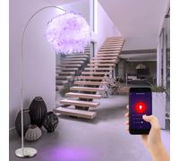 Piantana Lampada ad Arco Luce Sala da Pranzo Regolabile Telecomando RGB LED [EEK: F]