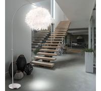 Piantana Lampada ad Arco Luce Sala da Pranzo Regolabile Telecomando RGB LED [EEK: F]