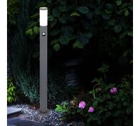 Piantana Lampada da Giardino Sensore di Movimento Cortile 1 Fiamma LED H 110 CM [EEK: F]