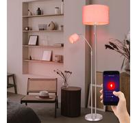 Piantana Lampada da Lettura Smart LED Tessuto RGB Google Alexa Orientabile [EEK: F]