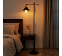 Piantana Lampada da Soggiorno LED Altezza Regolabile Retrò Ottone Antico [EEK: E]
