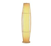 Piantana Lampada da Terra in bambù Fatta A Mano con Base in Legno Moderna A Colonna for Soggiorno Ad Angolo, Camera Letto, Ufficio Lampada Terra Salotto