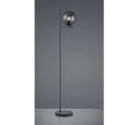 Piantana lampada da terra moderna con vetro a sfera fumè a 1 luce tr743