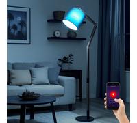 Piantana Lampada Lato Mobile Legno Smart LED Dimmerabile Cambio Colore [EEK: F]