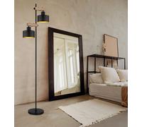 Piantana Lampada Letto Simil Legno Regolabile Oro H 168 CM [EEK: Non valutato]