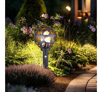 Piantana Lampada Luce per Esterni Acciaio Inox Antracite LED Movimento E27 [EEK: G]