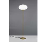 Piantana lampada moderna design ottone sfera in vetro bianco 1 luce tr746