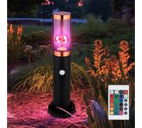 Piantana Lampada Parete Dissuasore Sensore Telecomando Dimmerabile Rame RGB LED