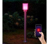 Piantana Lampada per Esterni Balcone Acciaio Inox Cambiacolore Smart App RGB LED