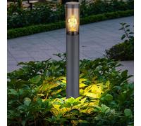 Piantana Lampada per Esterni Zoccolo Lampada Cortile Intemperie Inox LED [EEK: F]
