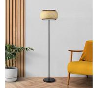 Piantana Lampada Ufficio Nero Bambù Cct LED e Funz. Memoria H 146 CM