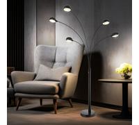 Piantana Lampadario Camera Letto Marmorizzato 5 Fiamma Lampada Tavolo