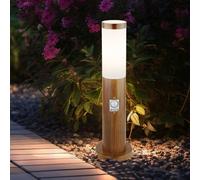 Piantana Lampade da Percorso Esterno Simil Legno Balcone Sensore di Movimento [EEK: Non valutato]