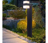 Piantana Lampione Esterni Intemperie IP44 Giardino Antracite LED Altezza 75cm