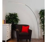 Piantana LED Lindby Danua, argento, metallo, altezza 200cm LINDBY