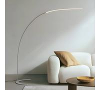 Piantana LED Lindby Danua, argento, metallo, altezza 200cm LINDBY