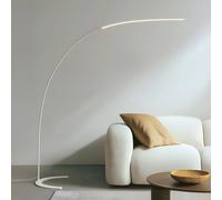 Piantana LED Lindby Danua, bianco, metallo, altezza 200cm LINDBY