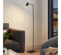 Piantana Lindby Sanad, altezza 140 cm, nera, metallo, GU10 LINDBY