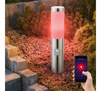 Piantana Luce con Piedistallo Esterni Smart Home App Controllo Vocale Timer RGB [EEK: G]