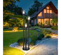 Piantana Luce per Esterni Lampada da Giardino Nero Griglia Percorso H 170 CM [EEK: Non valutato]