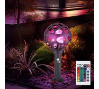 Piantana Luce per Esterni Lampada Dimmerabile LED Telecomando Acciaio RGB E27 [EEK: F]