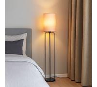 Piantana Luce Sala da Pranzo Lampada Lato Tessuto Simil Marmo H 114 CM [EEK: Non valutato]