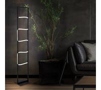 Piantana Luci Soggiorno Piantana Nero LED Piantana Alluminio L 25 CM