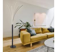 Piantana Luci Soggiorno LED Regolatore Touch Nero Lampada Tavolo [EEK: E]