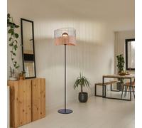 Piantana Metallo Holzgeflecht Vintage Look Lampada di Design [EEK: Non valutato]