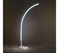 Piantana Moderna Ad Arco Lazer Metacrilato Bianco Led 19 W 3000K Made In Italy [EEK: A++]