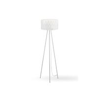 Piantana Moderna Amanda Polilux ® Bianco E Metallo 1 Luce E27
