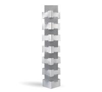 Piantana Moderna Building Polilux ® Argento E Metallo Bianco 3 Luci E27