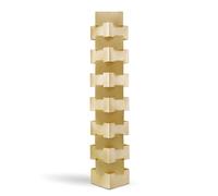 Piantana Moderna Building Polilux ® New Gold E Metallo Bianco 3 Luci E27