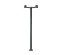 Piantana Moderna Clio Alluminio Antracite 2 Luci E27